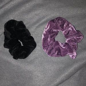 velvet scrunchies